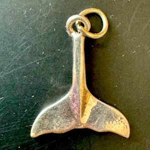Vintage Silver Dolphin Tail Pendant